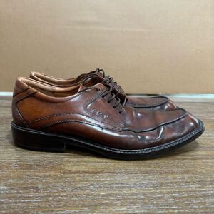 ECCO Men’s Dress Shoes Lace Up Oxford Brown Leather Men's Brown Leather Dress Sz